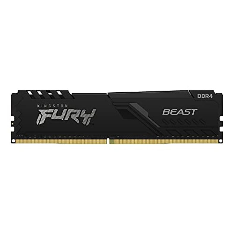 Kingston Fury 8Gb 3200Mhz Ddr4 Cl16 Dimm Fury Beast Black, Non Rgb (Kf432C16Bb/8)