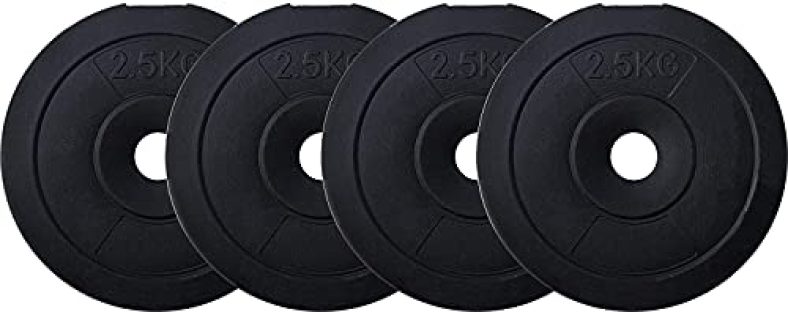 Fbx Pvc 10 Kg Weight Plates – 2.5Kg X 4 – Black