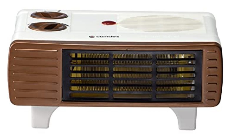 Candes Blowhot All In One Silent Blower Fan Room Heater (Abs Body, White, Brown) 2000 Watts