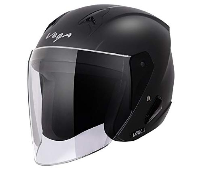 Vega Lark Dull Black Helmet-M