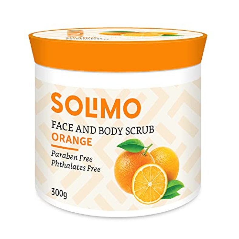 Amazon Brand – Solimo Orange Face And Body Scrub