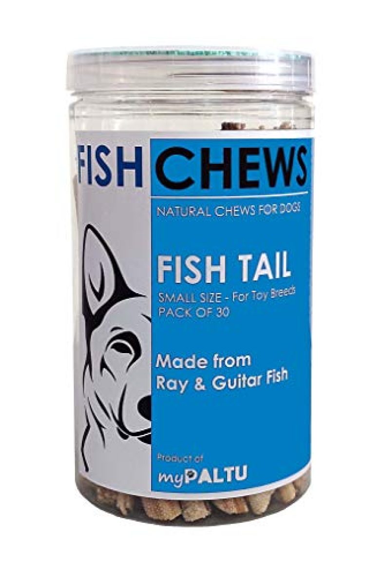Mypaltu Fish Tail Chews For Dogs – Small Size (Pack Of 30)