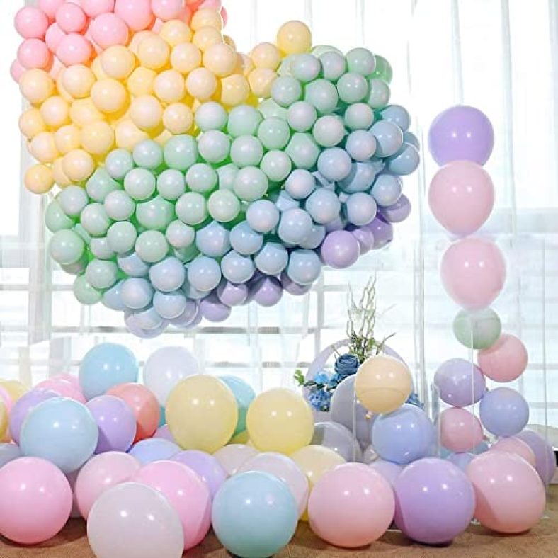 Crackles Pastel Balloons For Any Party Decorations Like Birthday, Anniversary Baby Shower, Retirement, Valentine Etc, (Pack Of 50 Pcs, Multicolor)