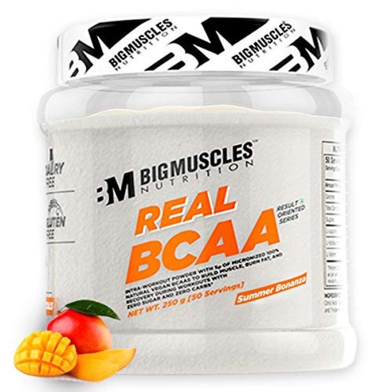Bigmuscles Nutrition Real Bcaa [50 Servings, Summer Bonanza] -100% Micronized Vegan, Muscle Recovery & Endurance Bcaa Powder, 5 Grams Of Amino Acids, Keto Friendly, Caffeine Free