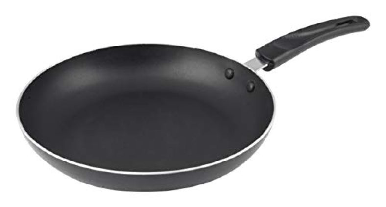 Cresta Aluminium Fry Pan ( 24Cm, Gas Stove Compatible ), Sparkle Black