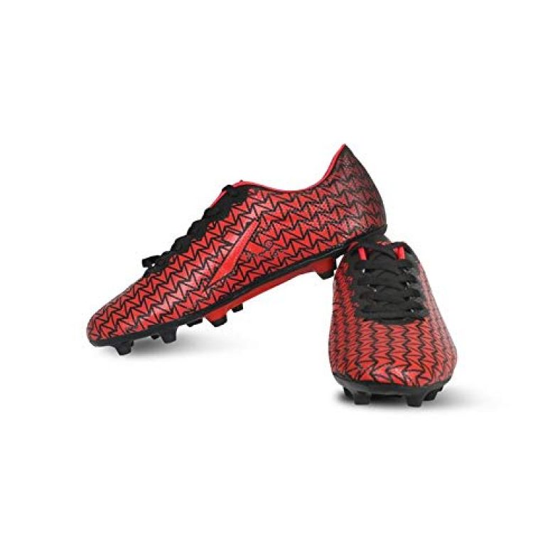 Vector X Victory Football Shoes (Black-Red) (Size-8)