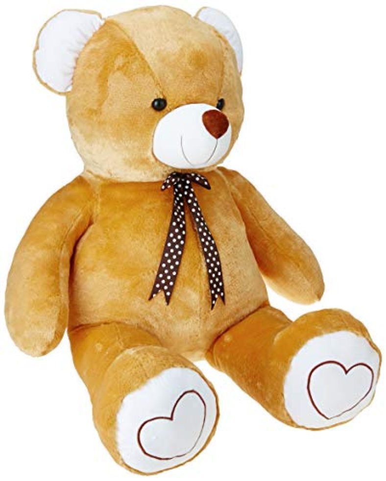 Amazon Brand – Jam & Honey Teddy Bear Soft Toy (100 Cm, Brown)