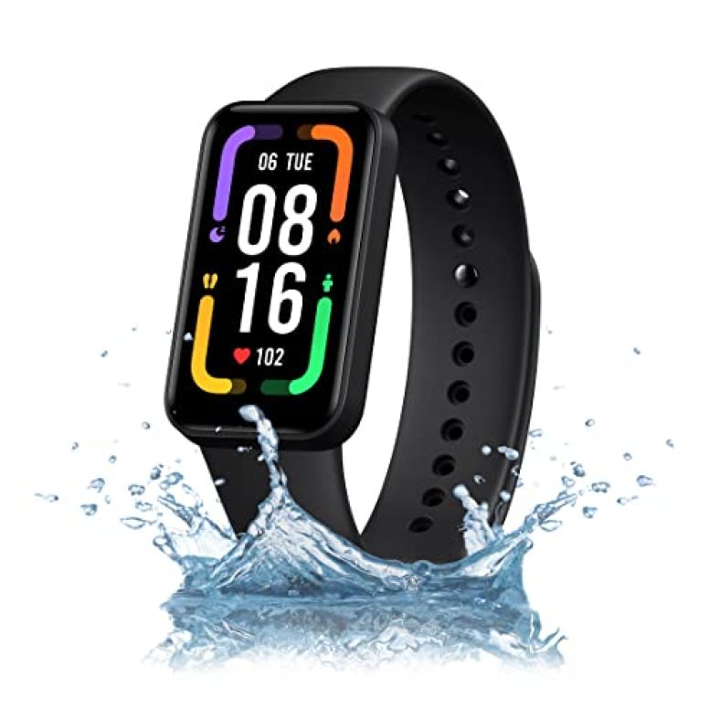 Redmi Smart Band Pro Sportswatch- 3.73 Cm (1.47) Large Amoled Display, Always On Display, Continuous Sleep, Hr, Stress And Spo2 Monitoring, 110+ Sports Modes, 5Atm, 14 Days Battery Life, Black