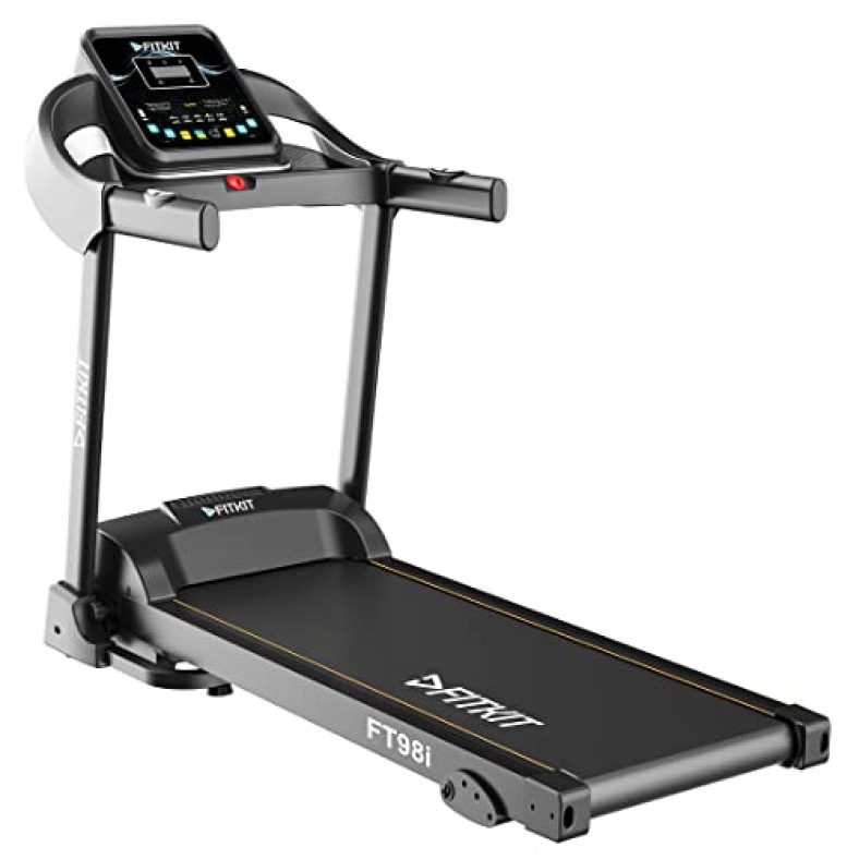 Fitkit Ft98I Motorised Treadmill With Free Home Installation, Free Diet Plan & Trainer Led Sessions By Cult.Sport
