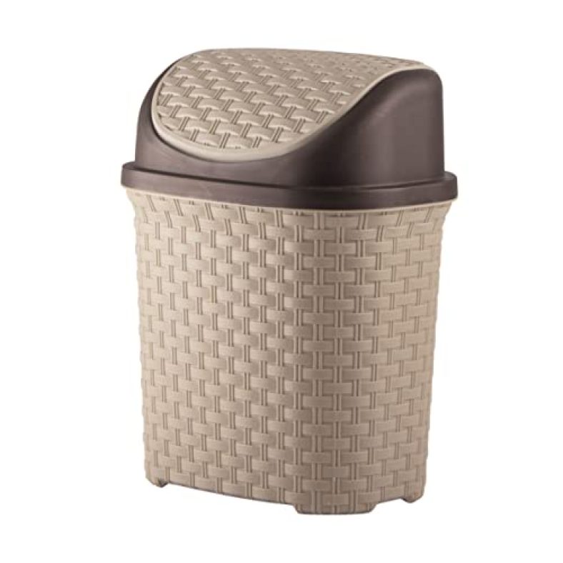 Bellavie Brio Swing Bin, 6 Litres, Sandy Brown