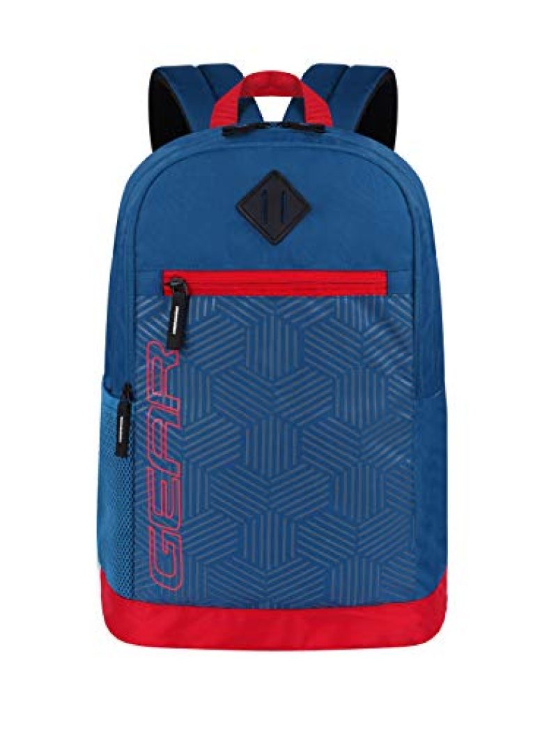 Gear 05 24 Ltrs M.Blue-Red Casual Backpack (Bkpgear055106)