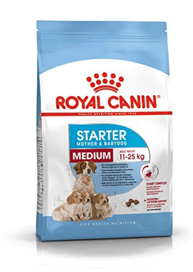 Royal Canin Medium Starter Pellet Dog Food, Meat Flavour, 4 Kg