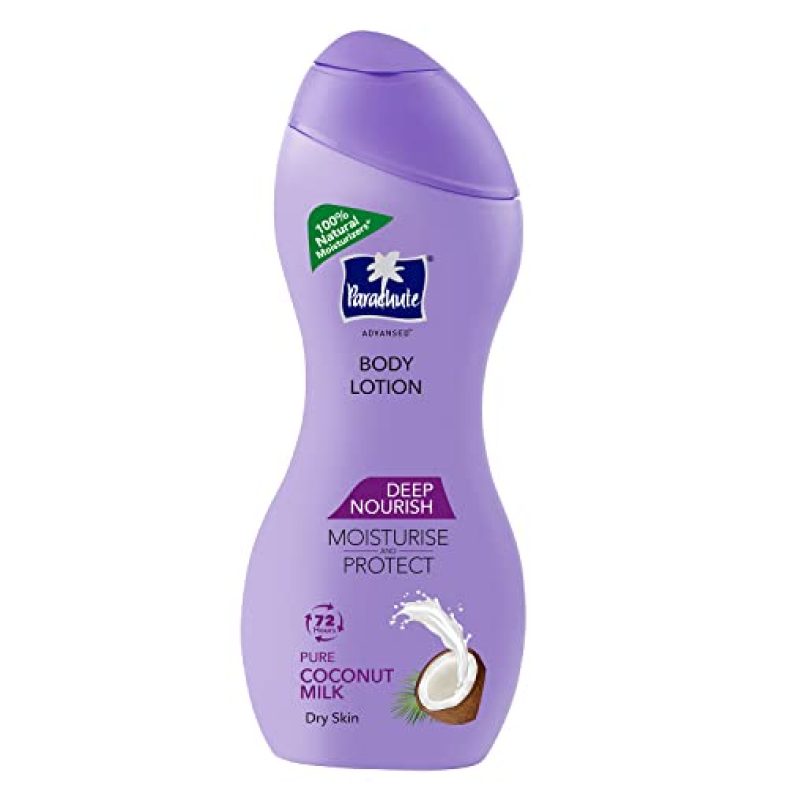Parachute Advansed Deep Nourish Body Lotion For Women & Men, Dry Skin, 250Ml | Pure Coconut Milk, 100% Natural, 72H Moisturisation