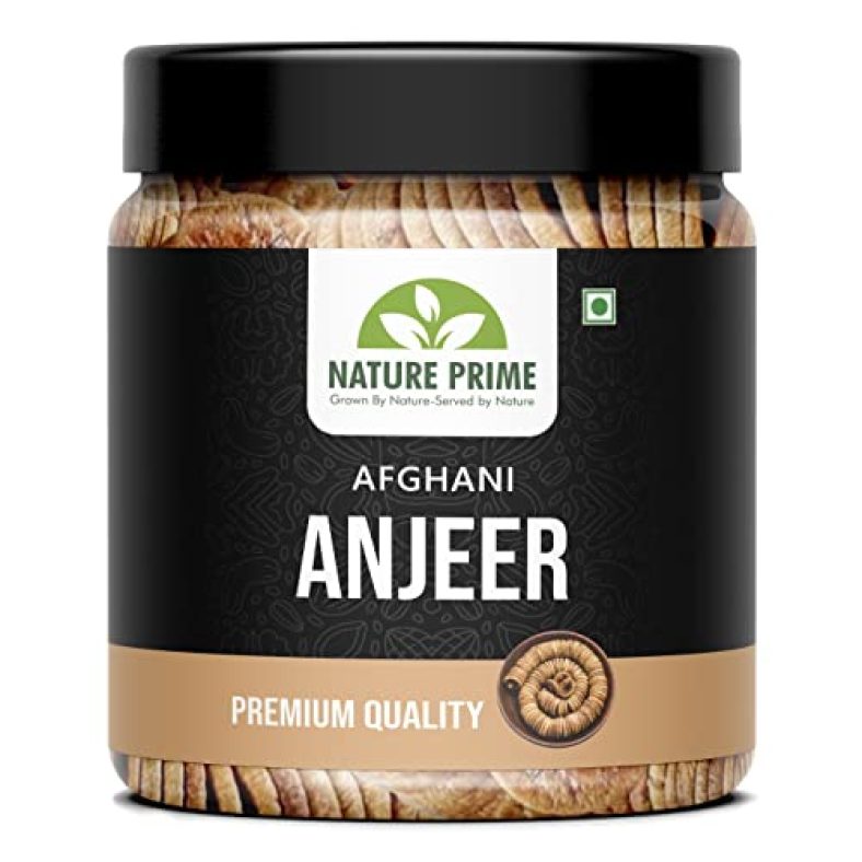 Nature Prime Dried Afghani Anjeer 200G Pack | Dried Figs | Rich Source Of Fibre Calcium & Iron | Low In Calories And Fat Free | Non-Gmo Dried Figs