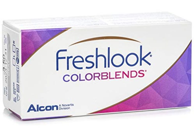 Freshlook Colorblends Contact Lens With Lens Case & Solution – 2 Pieces (-5.5,Green)