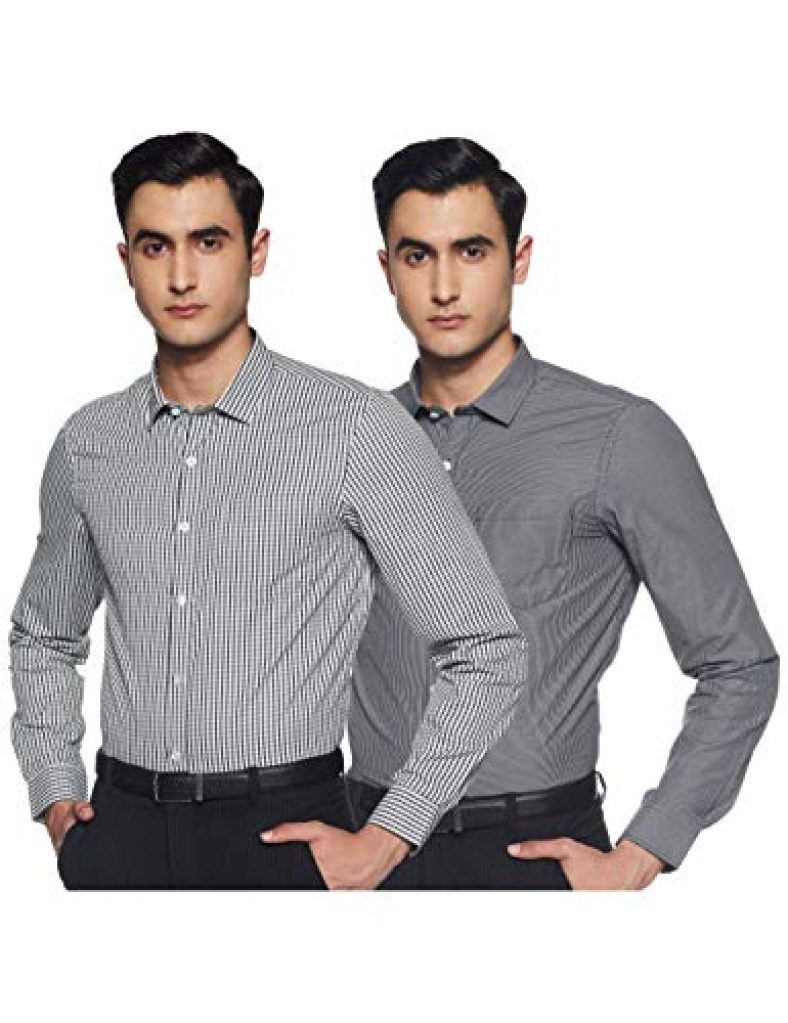 Ex Men’S Solid Regular Fit Formal Shirt (277776784 And Print May Vary 39)