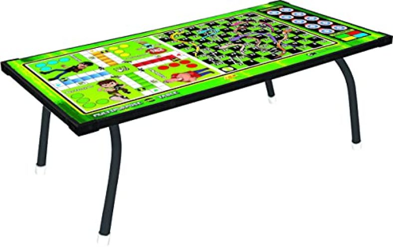 Toyzone Ben10 Ludo Table | Snake & Ladder Board Game | Laptop Table | Study Table | Multicolour | For Kids Above 3 Years, Multi Colour