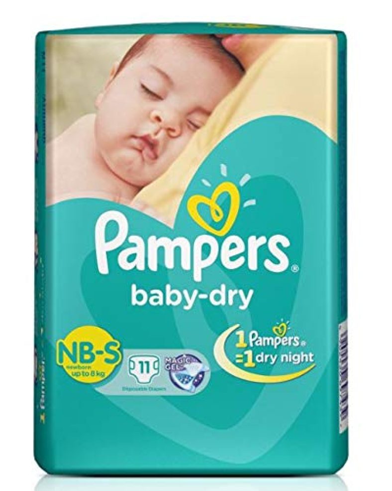 Pampers Baby Dry Diapers, New Born, 11 Count