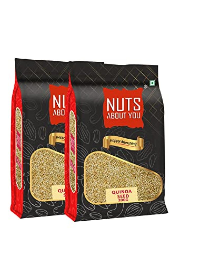 Nuts About You Quinoa Seeds Pouch 400 G, (200 G Pack Of 2) | Raw | Premium | 100% Natural | Diet Food