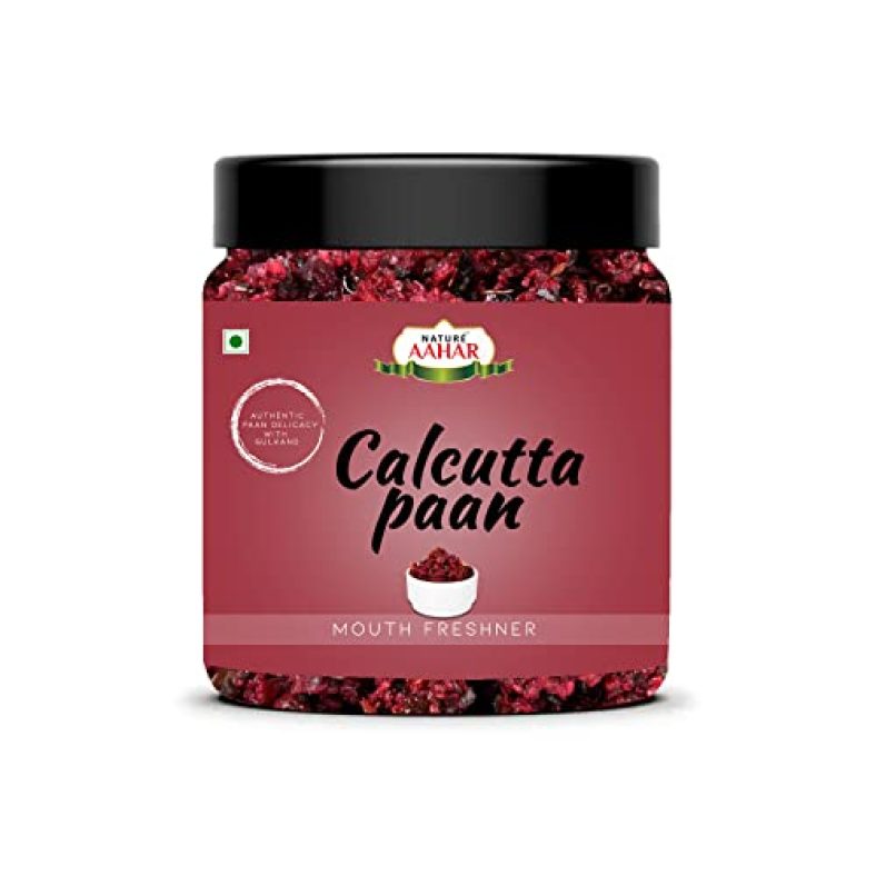 Nature Aahar Kalkati (Calcutta) Meetha Paan Without Supari || Sweet Paan Hygienically Packed Traditional Mukhwas Mouth Freshener [Jar Pack] (400 Grams)