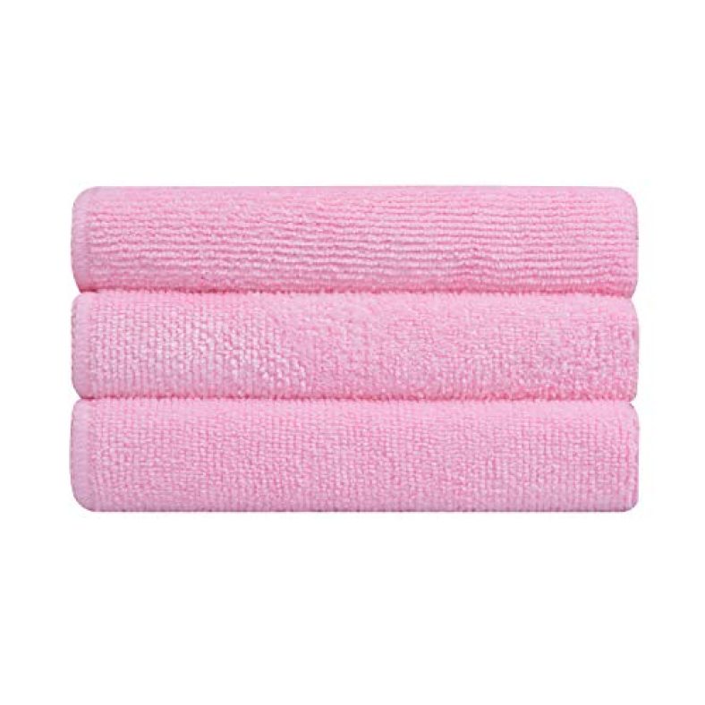 Bathla Spic & Span Multi Purpose Micro Fiber Cleaning Cloth – 340 Gsm: 40Cmx40Cm (Pack Of 3 – Pink)