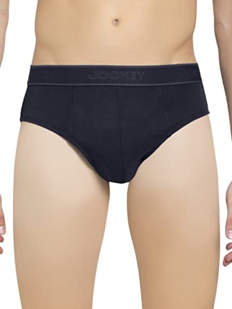 Jockey Men’S Super Combed Cotton Briefs With Ultrasoft And Durable Waistband & Stayfresh Treatment With Antimicrobial Properties To Help You Stay Fresh Throughout The Day (Pack Of 2) 1010_Deep Navy_M