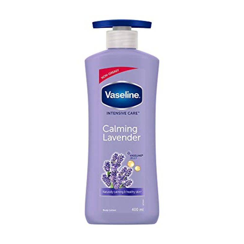 Vaseline Intensive Care Calming Lavender Body Lotion, With 100% Pure Lavender Extracts, Non-Greasy Formula, 400 Ml