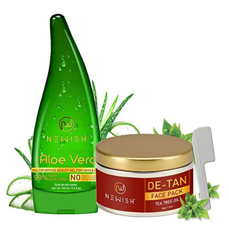 Newish Combo Pack For Gift (Aloe Vera+De Tan Face Pack)