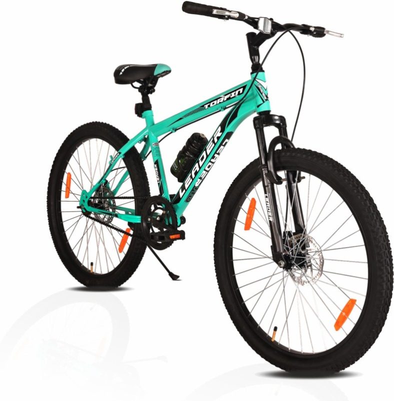 Leader Torfin 26T Mtb Bicycle Without Gear Single Speed With Fs Dd Brake 26 T Mountain Cycle(Single Speed, Black, Green)