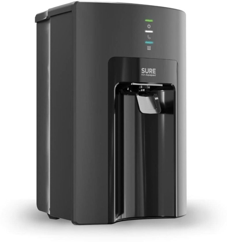 Eureka Forbes Sure From Aquaguard Delight Nxt 6 L Ro + Uv + Uf + Mtds Water Purifier(Black)