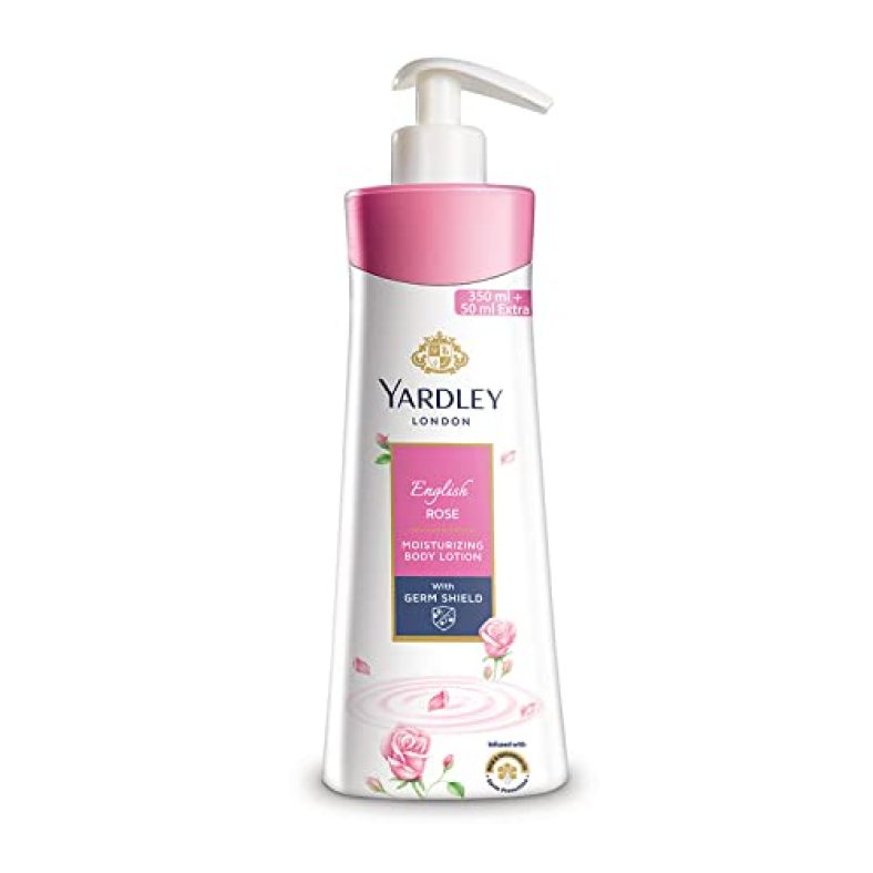 Yardley English Rose Moisturising Body Lotion For Women, 350Ml + 50Ml (400Ml)