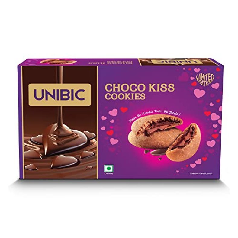 Unibic Choco Kiss, Choco Filled Cookies, Limited Edition 475G