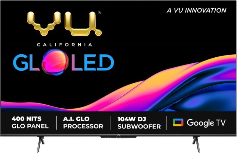 Vu Gloled 139 Cm (55 Inch) Ultra Hd (4K) Led Smart Google Tv With Dj Subwoofer 104W(55Gloled)