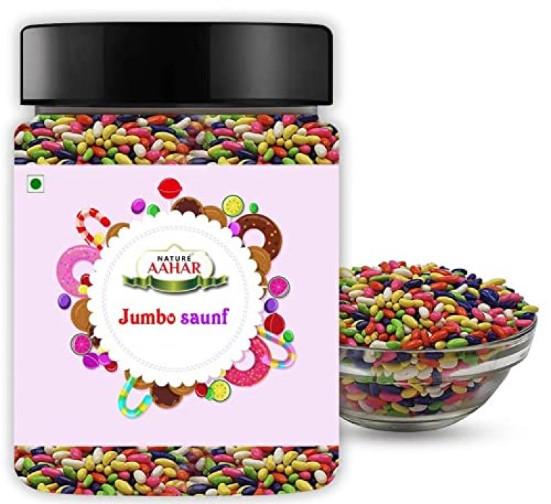 Nature Aahar Mix Colourful Sugar Coated Sauf || Mouth Freshener || Mukhwas (900 Grams)