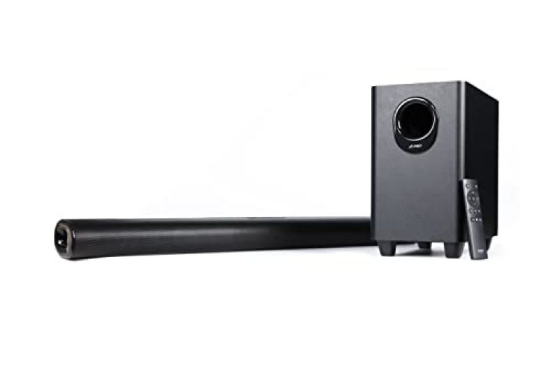 F&D Ht-330 2.1 Bluetooth Soundbar With Wired Subwoofer 80W, Black (Ht330)