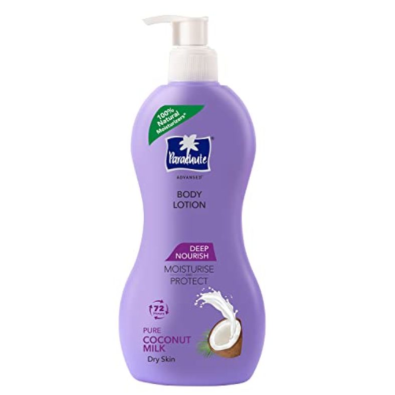Parachute Advansed Deep Nourish Body Lotion For Women & Men, Dry Skin, 400Ml | Pure Coconut Milk, 100% Natural, 72H Moisturisation