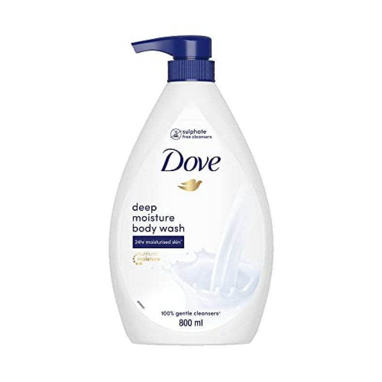 Dove Deeply Nourishing Body Wash, With Moisturisers For Softer, Smoother Skin, For All Skin Type, 800 Ml
