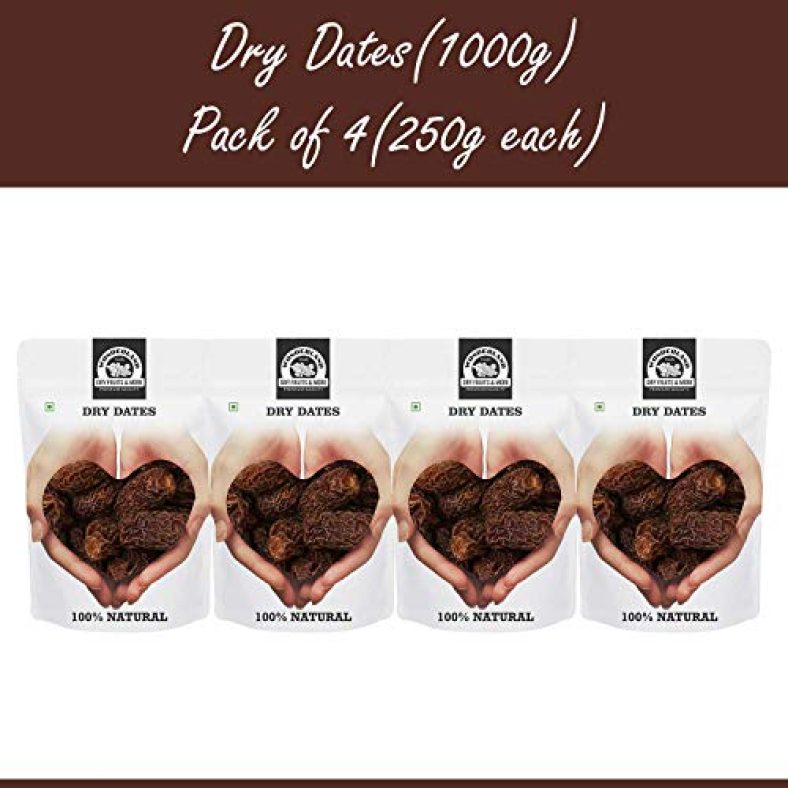 Wonderland Foods (Device) Dry Dates/Sukha Khajoor/Chuara, 1 Kg