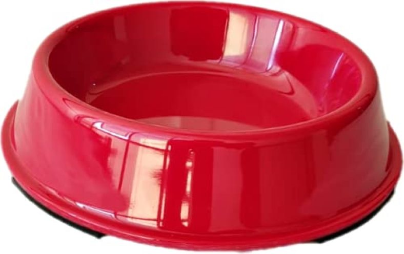 The Pets Company Melamine Cat Feeding Bowl, Anti Skid Food Water Cat Bowl, Red, 500 Ml