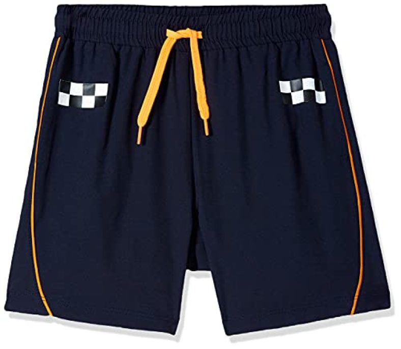 Fusefit Boy’S Hybrid Shorts (Ffa-Kb031-01-15- Navy/Neon Orange_16 Years)