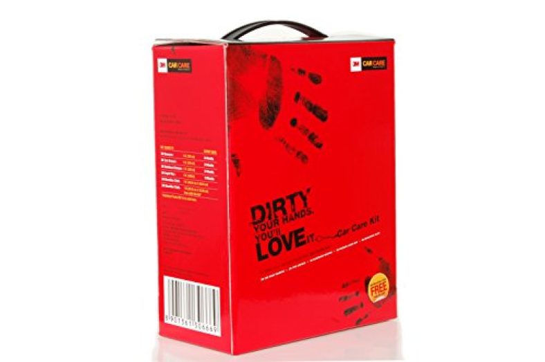 3M Small Car Care Kit | Car Shampoo | Tyre Dresser | Dashboard Dresser | Liquid Wax | Microfiber Cloth ( All In One )