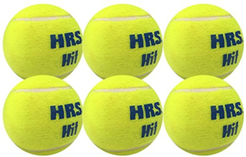Hrs Hit Cricket Tennis Ball – Light Weight, Yellow (Pack Of 6)