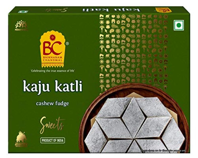 Bhikharam Chandamal – Indian Sweets – Kaju Katli Foil -125G (125G Pack Of 1)