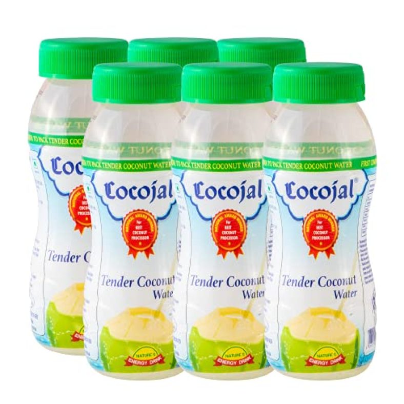 Cocojal Natural Tender Coconut Water | No Added Flavours | Not From Concentrate | 200Ml (Pack Of 6)