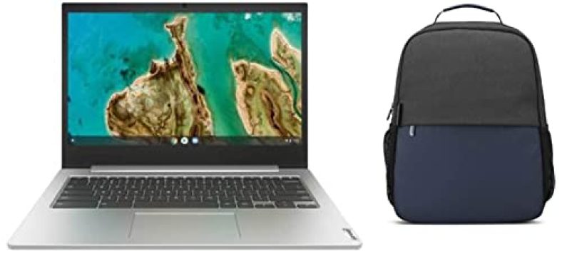 Lenovo Ideapad 3 Chromebook Intel Celeron N4020 14” Fhd Laptop (4Gb/64Gb Emmc/Chrome Os/Upto 10Hr Battery/2W Hd Speaker/Platinum Grey/1.4Kg), 82C1002Eha + 15.6″ Backpack