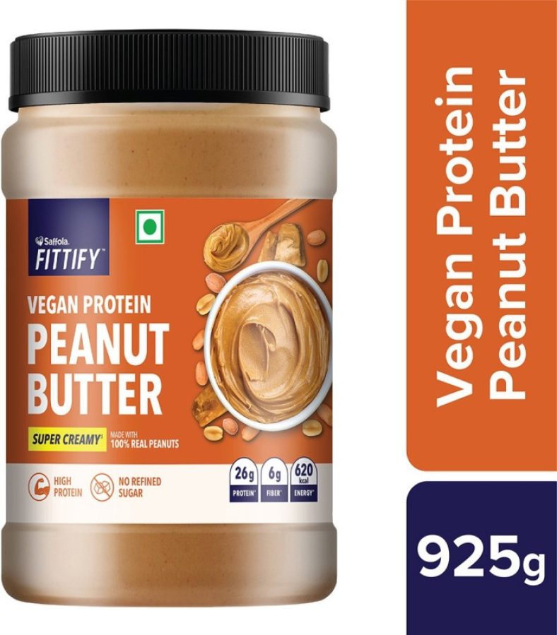 Saffola Fittify Vegan Protein Peanut Butter Super Creamy 925 G