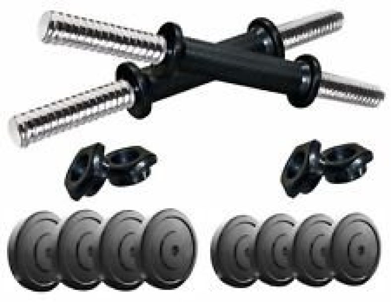 Protoner Shpdr15 Pvc Adjustable Dumbbell Set, Black