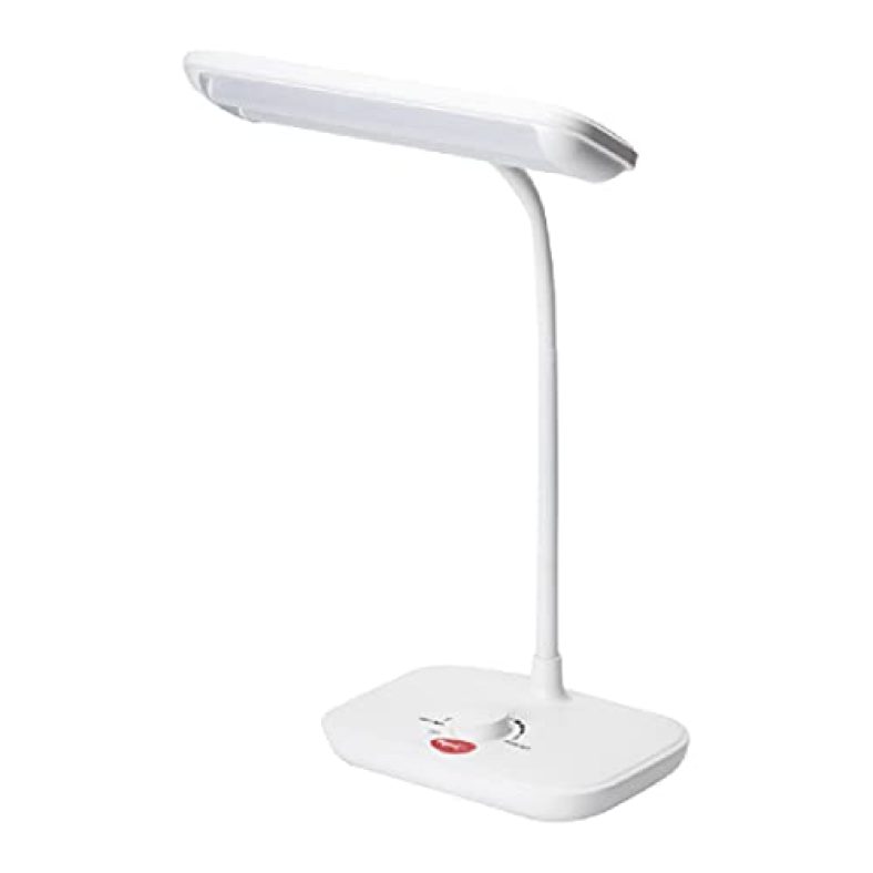 Pigeon T Blaze Rechargeable Led Reading Lamps With Flicker-Free Usb Charging Touch 3 Stage Dimming, 14717 (White, Medium)