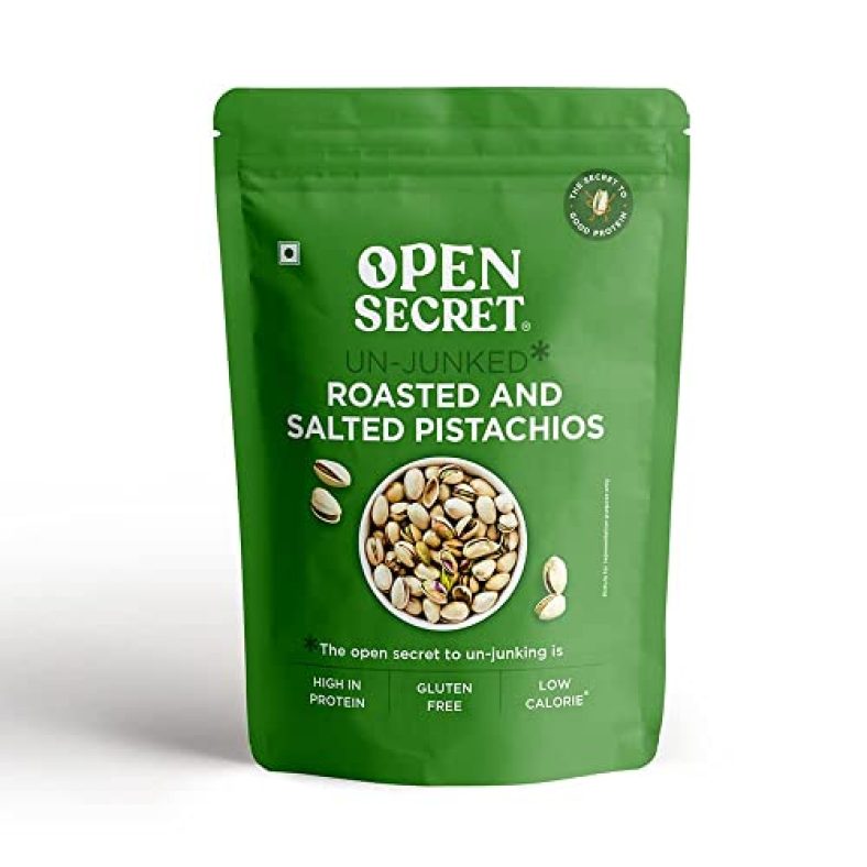 Open Secret Premium Roasted & Salted Pistachios 500G| Pista Dry Fruit| Tasty & Healthy| High In Protein & Dietary Fiber| Gluten Free & Low Calorie Nuts