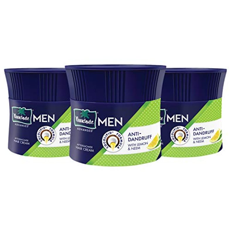 Parachute Hair Cream For Men, 100Ml (Pack Of 3)|Anti Dandruff |Hair Cream After Shower |Non Sticky Oil Replacement Hair Cream